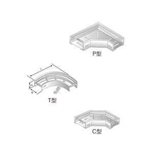 LQJ-02AT、P、C型鋁合金水平彎通橋架